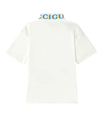 Polo in misto cotone con logo | Gucci Kids