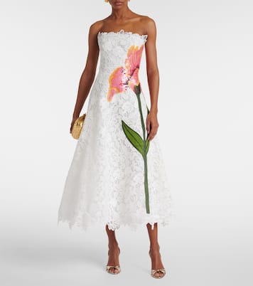 Midikleid Mariela aus Spitze mit Pailletten | Costarellos