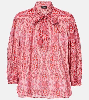 Schluppenbluse aus Baumwolle | Etro