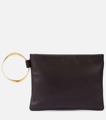 Pochette Square Bracelet en cuir | The Row