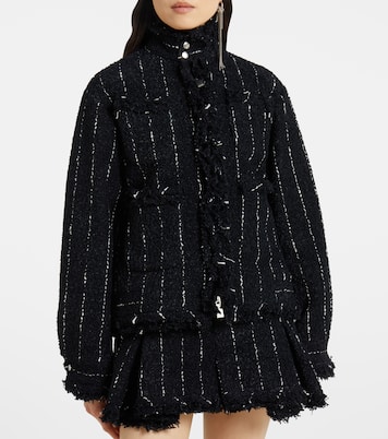 Striped tweed jacket | Sacai