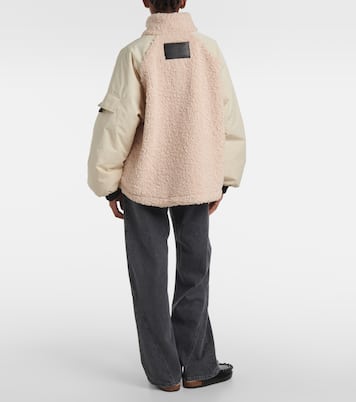 Bomber in tessuto tecnico e teddy | JW Anderson