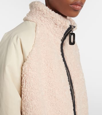 Bomber in tessuto tecnico e teddy | JW Anderson