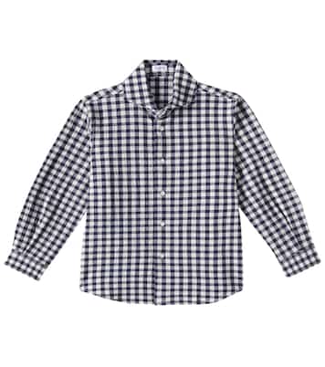 Camicia in misto cotone a quadri | Il Gufo