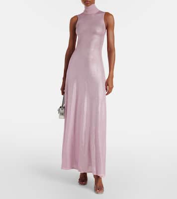 Ruched sequined maxi dress | David Koma