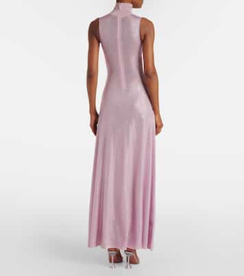 Ruched sequined maxi dress | David Koma