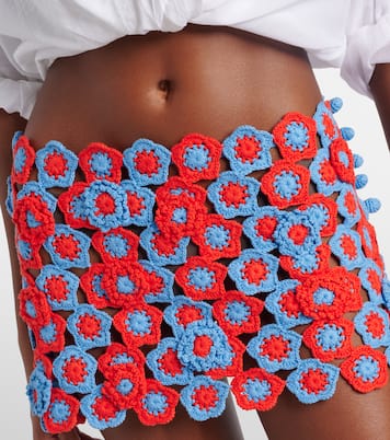 Minifalda Magdalena de croché de algodón | Staud