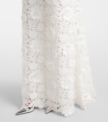 Abito da sposa in pizzo con stampa floreale | Monique Lhuillier