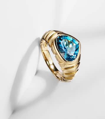 Timo 18kt gold ring with topaz | Marina B