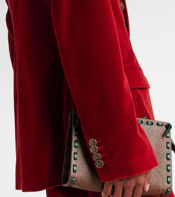 Double-breasted cotton velvet blazer | Etro