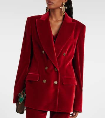 Double-breasted cotton velvet blazer | Etro