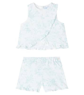 Baby floral cotton top and shorts set | Tartine et Chocolat
