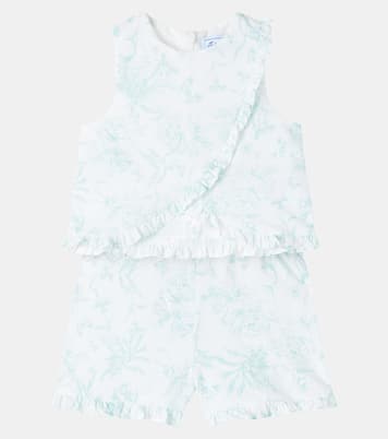 Baby floral cotton top and shorts set | Tartine et Chocolat