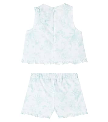 Baby floral cotton top and shorts set | Tartine et Chocolat