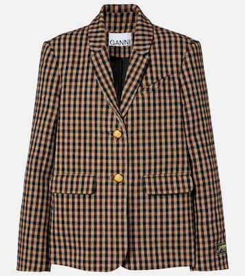 Karierter Blazer | Ganni