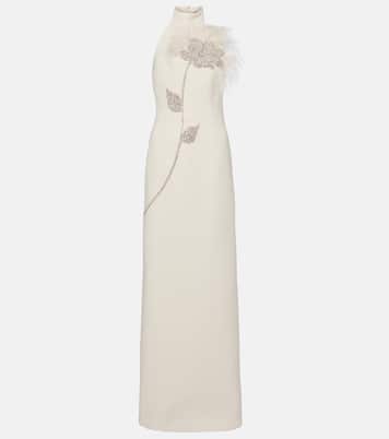 Robe Starlight mit Kristallen und Federn | Rebecca Vallance