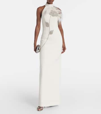 Robe Starlight mit Kristallen und Federn | Rebecca Vallance