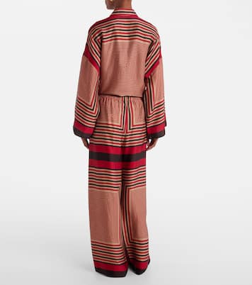 Jensen printed wide-leg pants | Faithfull