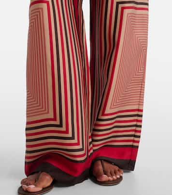 Jensen printed wide-leg pants | Faithfull