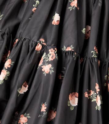 Rosebud floral cotton poplin dress | Petite Amalie  