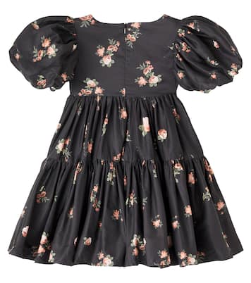 Rosebud floral cotton poplin dress | Petite Amalie  