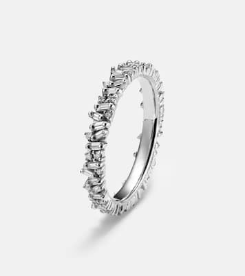 Icon Mini 18kt white gold tech ring jackets with diamonds | Suzanne Kalan
