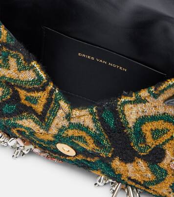 Embellished jacquard clutch | Dries Van Noten