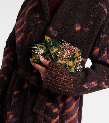 Embellished jacquard clutch | Dries Van Noten