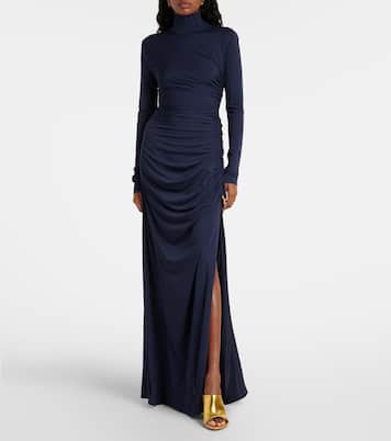 Knot draped jersey gown | Bottega Veneta