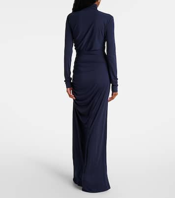Knot draped jersey gown | Bottega Veneta