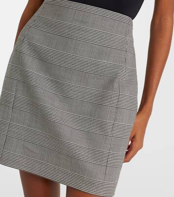 Houndstooth wool-blend miniskirt | Balmain