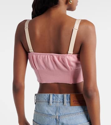 Embellished cropped silk-blend vest | Dolce&Gabbana