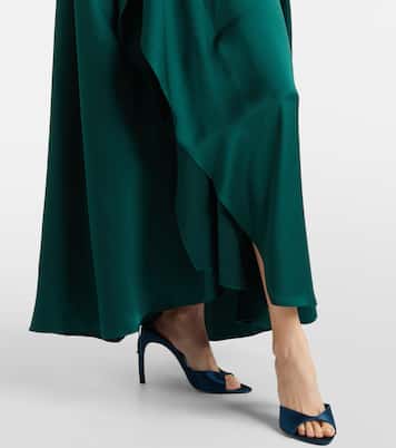 Hiba silk satin maxi dress | Roksanda