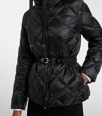 Belted quilted down jacket | Max Mara