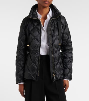 Belted quilted down jacket | Max Mara