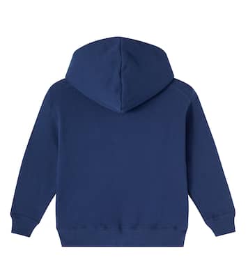 Embroidered cotton jersey zip-up hoodie | Vilebrequin Kids