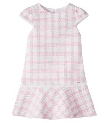 Checked cotton-blend tweed dress | Patachou