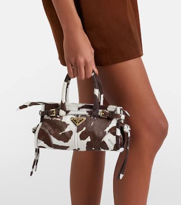 Prada Bonnie Mini calf hair top-handle bag | Prada