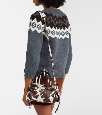 Prada Bonnie Mini calf hair top-handle bag | Prada