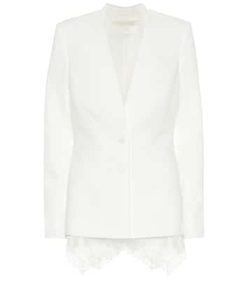 Blazer in crêpe con pizzo | Simkhai