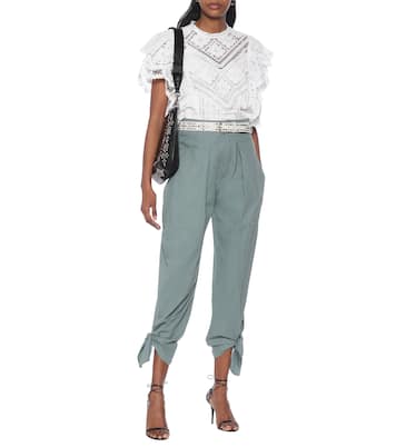 Gaviao high-rise cotton pants | Isabel Marant