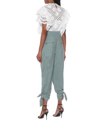 Gaviao high-rise cotton pants | Isabel Marant