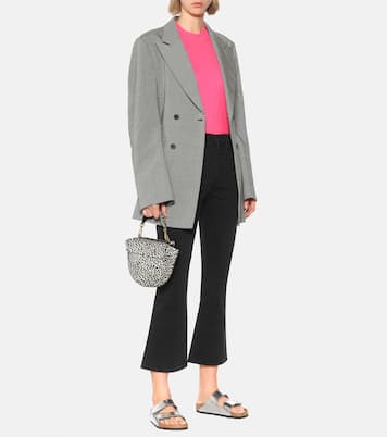 x Birkenstock metallic leather slides | Proenza Schouler