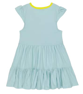 Vestido de algodón a capas estampado | Marc Jacobs Kids