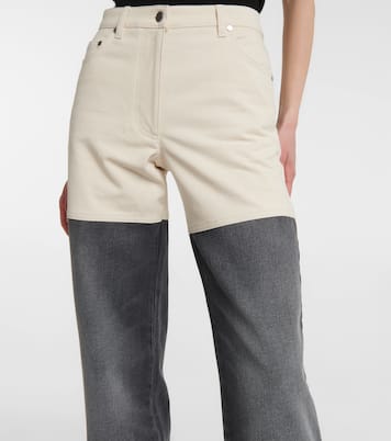 High-Rise Jeans mit weitem Bein | Peter Do