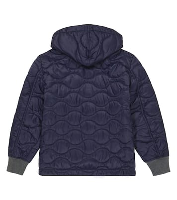 Chaqueta de nylon con capucha | Brunello Cucinelli Kids