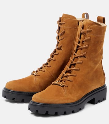 Suede lace-up boots | Tod's