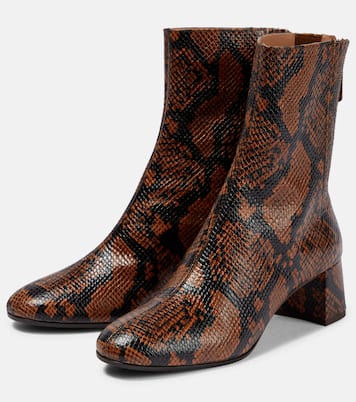 Saint Honore Leather Ankle Boots | Aquazzura