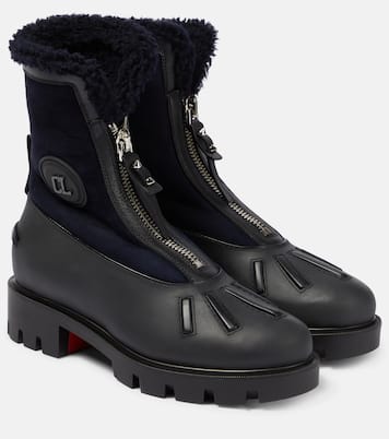 Ankle Boots Glory aus Leder und Veloursleder | Christian Louboutin