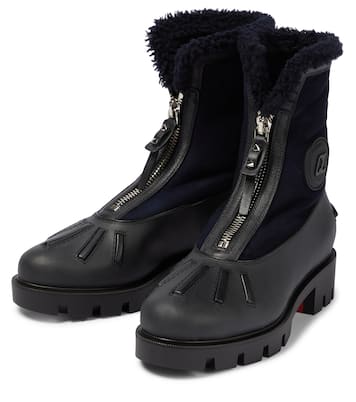 Ankle Boots Glory aus Leder und Veloursleder | Christian Louboutin